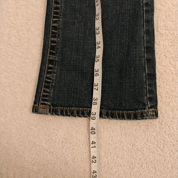 Y2K Arizona Low-rise Bootcut Denim Jeans Hip-huggers City Western Size 9 - Picture 7 of 13